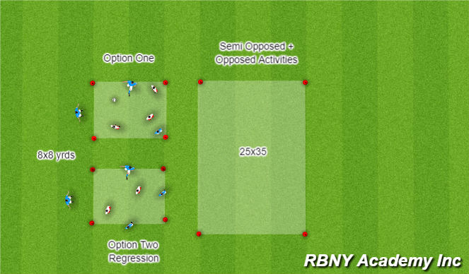 Football/Soccer Session Plan Drill (Colour): Warm Up