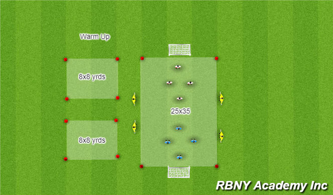 Football/Soccer Session Plan Drill (Colour): Scrimmage