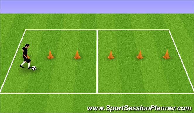 Football/Soccer Session Plan Drill (Colour): Animation 1