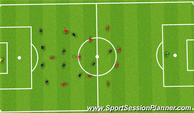 Football/Soccer Session Plan Drill (Colour): Animation 1