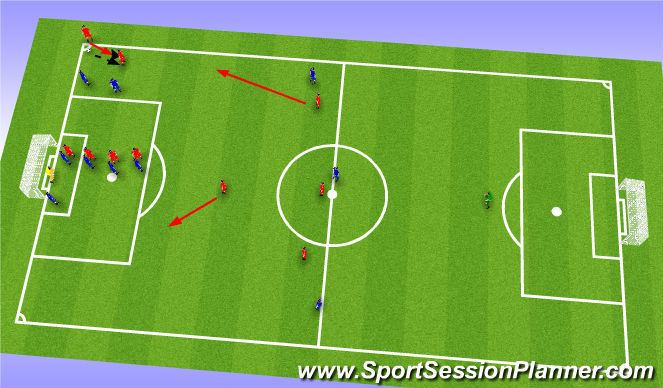 Football/Soccer Session Plan Drill (Colour): Screen 1