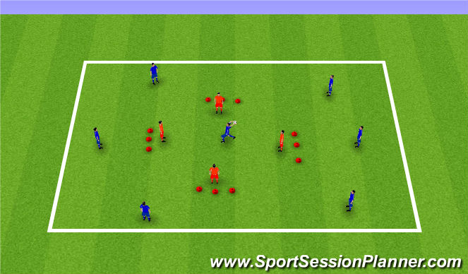 Football/Soccer Session Plan Drill (Colour): Diamond Cricket