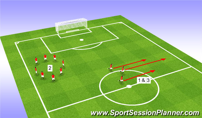 Football/Soccer Session Plan Drill (Colour): Cool down