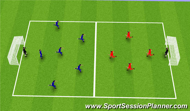 Football/Soccer Session Plan Drill (Colour): Screen 3