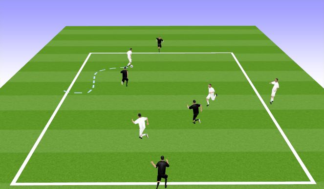 Football/Soccer Session Plan Drill (Colour): Screen 3