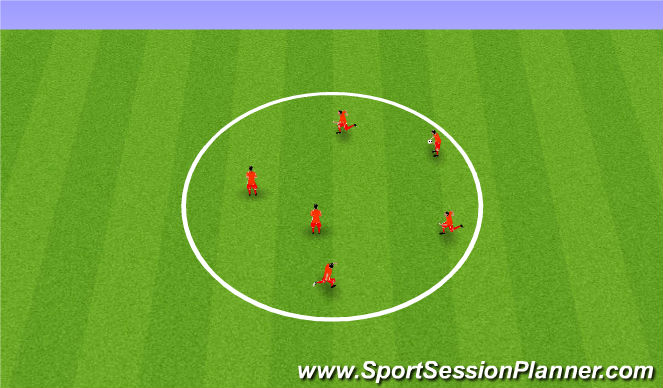 Football/Soccer Session Plan Drill (Colour): Catch and Move