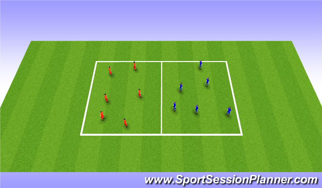 Football/Soccer Session Plan Drill (Colour): Catching Cricket