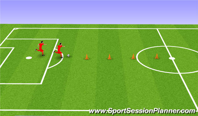 Football/Soccer Session Plan Drill (Colour): Animation 1