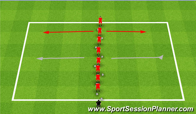 Football/Soccer Session Plan Drill (Colour): Warm Up S1