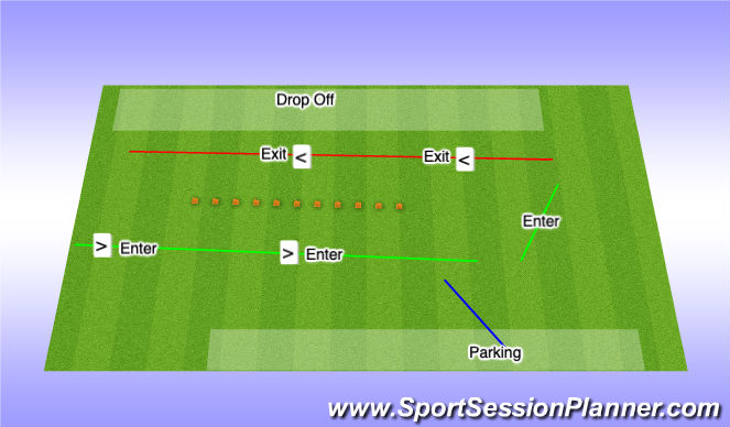 Football/Soccer Session Plan Drill (Colour): Traffic Control 2