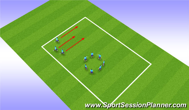 Football/Soccer Session Plan Drill (Colour): Cool down