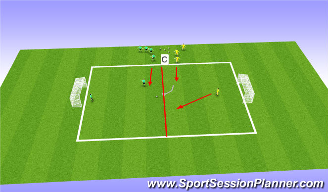 Football/Soccer Session Plan Drill (Colour): Screen 2