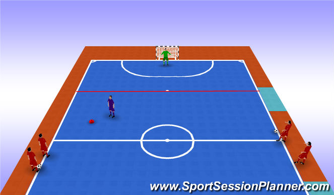 Futsal Session Plan Drill (Colour): Animation 1