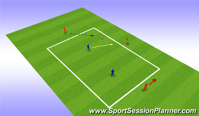 Football/Soccer Session Plan Drill (Colour): pre session warm up