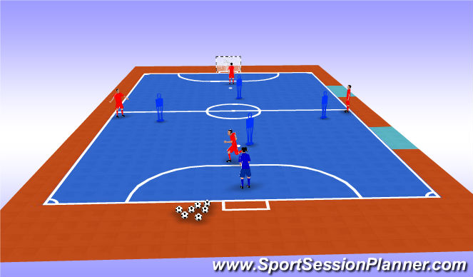 Futsal Session Plan Drill (Colour): Activity 1