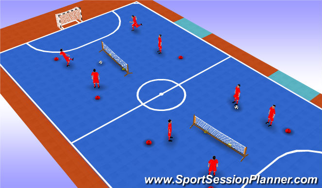 Futsal Session Plan Drill (Colour): Game