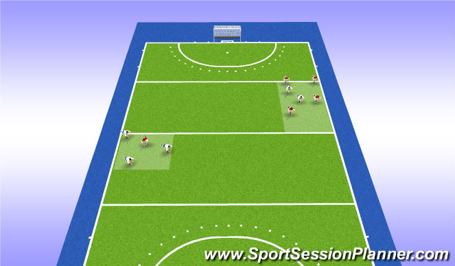 Hockey Session Plan Drill (Colour): Screen 1