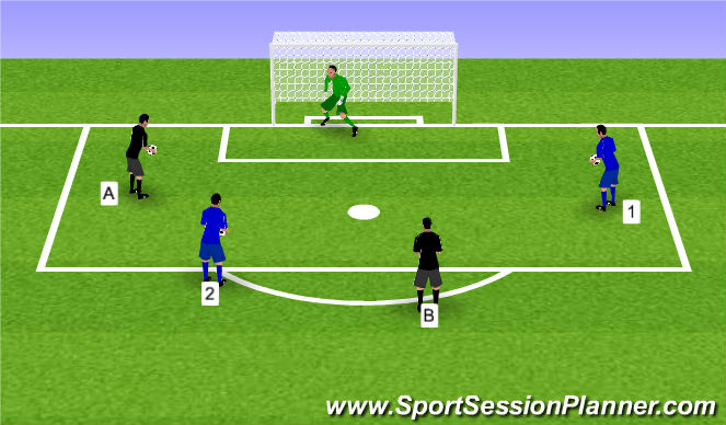 Football/Soccer Session Plan Drill (Colour): Skill