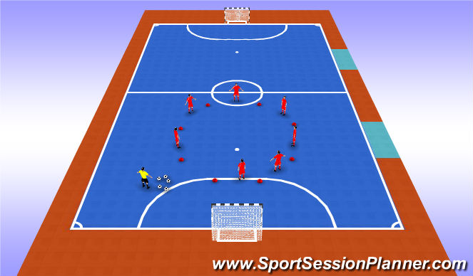 Futsal Session Plan Drill (Colour): Activation