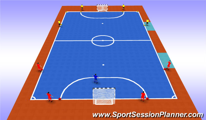 Futsal Session Plan Drill (Colour): Acativity 1