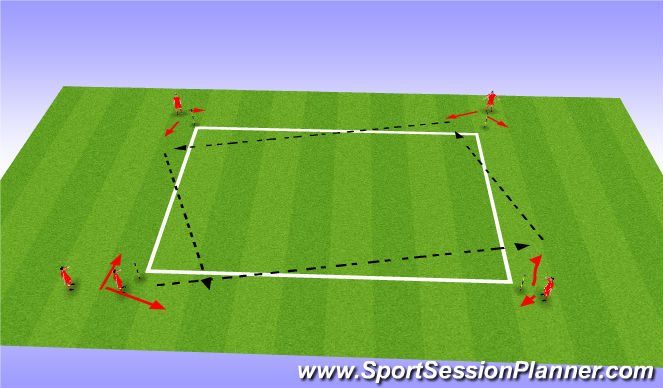 Football/Soccer Session Plan Drill (Colour): Technical 1