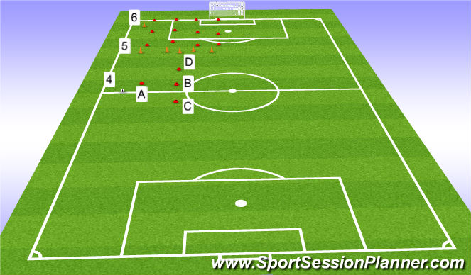 Football/Soccer Session Plan Drill (Colour): Drills 4-6