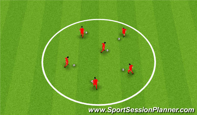 Football/Soccer Session Plan Drill (Colour): Survival