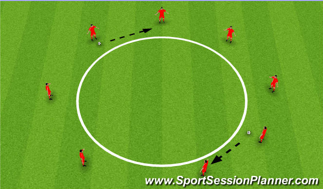 Football/Soccer Session Plan Drill (Colour): Hot Potato
