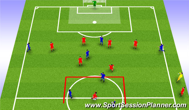 Football/Soccer Session Plan Drill (Colour): Screen 1