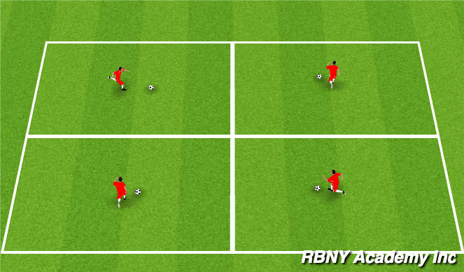 Football/Soccer Session Plan Drill (Colour): Ball Mastery