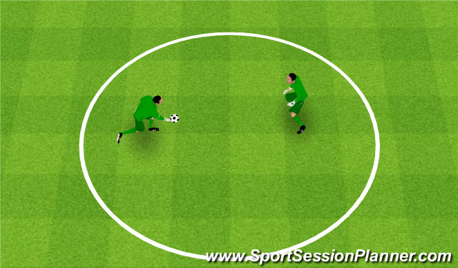 Football/Soccer Session Plan Drill (Colour): Warm Up Game