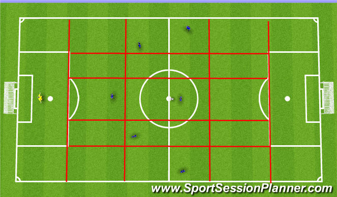 Football/Soccer Session Plan Drill (Colour): Patter 1 overlap