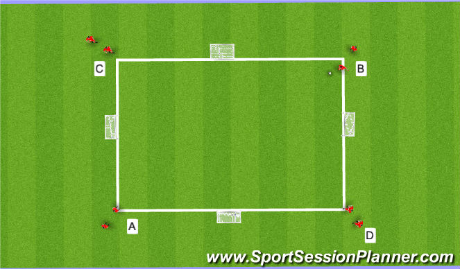 Football/Soccer Session Plan Drill (Colour): The Escape Room