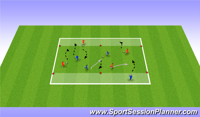 Football/Soccer Session Plan Drill (Colour): Activity 1