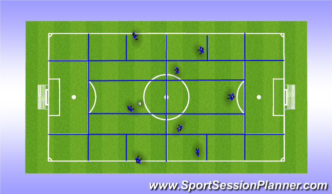 Football/Soccer Session Plan Drill (Colour): Animation 1