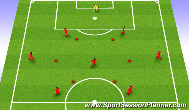 Football/Soccer Session Plan Drill (Colour): Screen 3