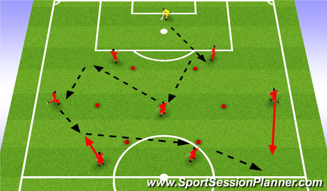 Football/Soccer Session Plan Drill (Colour): Screen 4