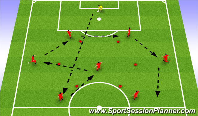 Football/Soccer Session Plan Drill (Colour): Screen 6