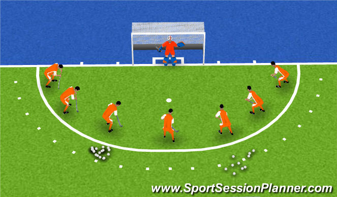 Hockey Session Plan Drill (Colour): Screen 1