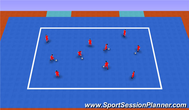 Futsal Session Plan Drill (Colour): Part 1