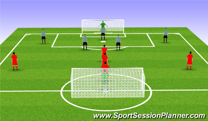 Football/Soccer Session Plan Drill (Colour): Match Play