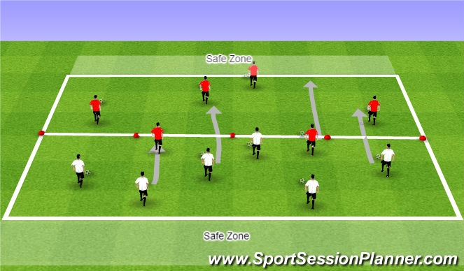 Football/Soccer Session Plan Drill (Colour): Main Theme