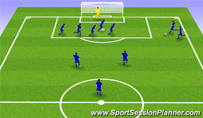 Football/Soccer Session Plan Drill (Colour): Screen 1