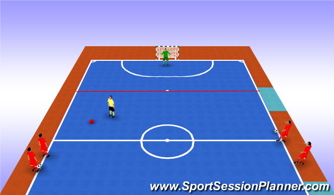 Futsal Session Plan Drill (Colour): Animation 1