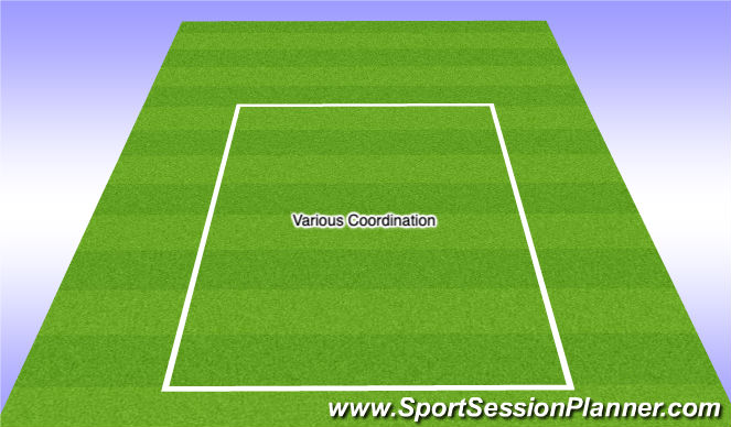 Football/Soccer Session Plan Drill (Colour): Warrm Up