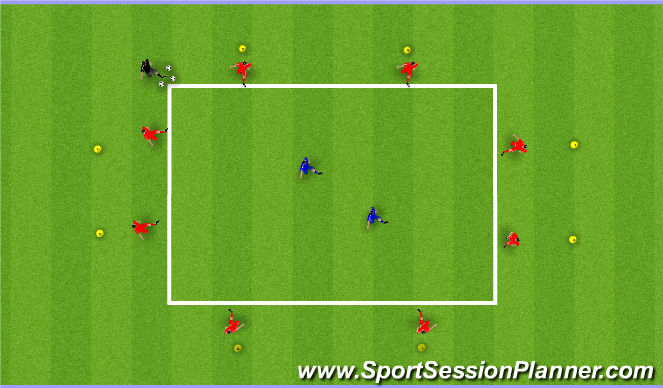 Football/Soccer Session Plan Drill (Colour): Athletico Rondo