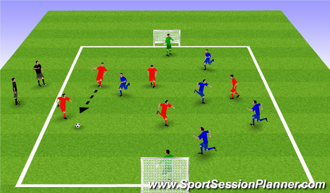 Football/Soccer Session Plan Drill (Colour): Match