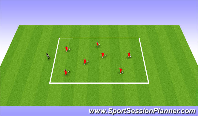 Football/Soccer Session Plan Drill (Colour): Warm Up/ Phys Lit