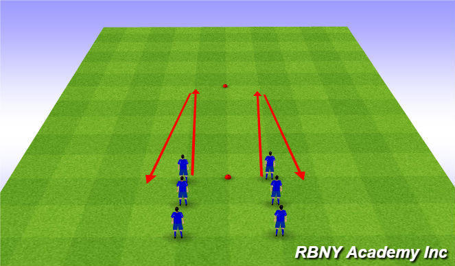 Football/Soccer Session Plan Drill (Colour): Dynamic Stretching