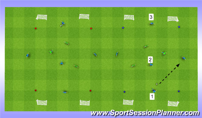 Football/Soccer Session Plan Drill (Colour): Rondo 5 v 3